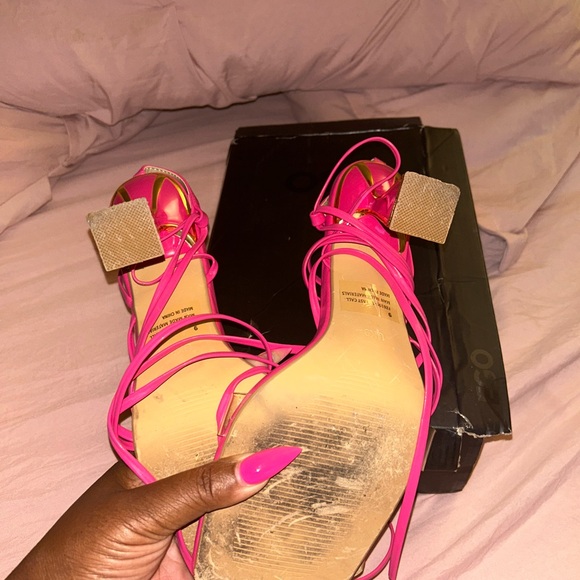 Ego Official Pink Tie Up Heel - Picture 5 of 6